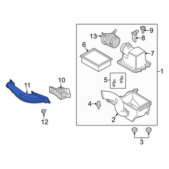 Ford OE - Front Engine Air Intake Hose