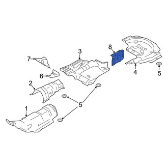 Ford OE - Rear Fuel Tank Shield