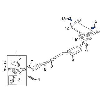 Ford OE - Exhaust Resonator Bracket