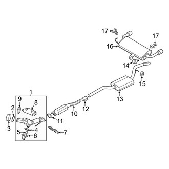 Ford OE - Exhaust System - Exhaust Components (2.0L)