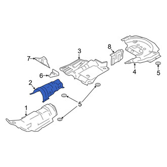 Ford OE - Center Rear Floor Pan Heat Shield