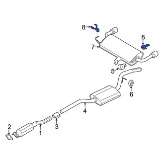 Ford OE - Exhaust Resonator Bracket