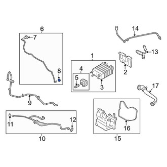 Ford OE - Evaporative Emissions System Line Clip