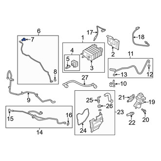 Ford OE - Evaporative Emissions System Line Clip