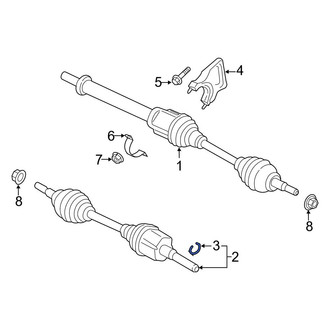 Ford OE - Left CV Joint C-Clip