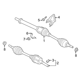 Ford OE - Front Suspension - Drive Axles