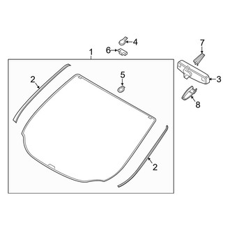 Ford OE - Windshield Glass