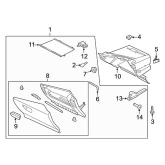 Ford OE - Instrument Panel - Glove Box