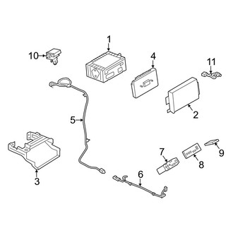 Ford OE - Instrument Panel - Navigation System Components