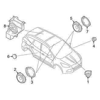 Ford OE - Instrument Panel - Sound System (Speakers)