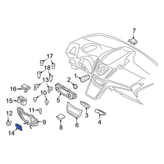 Ford OE - 12 Volt Accessory Power Outlet Cover