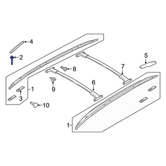 Ford OE - Roof Luggage Carrier Side Rail Screw
