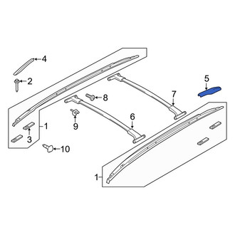 Ford OE - Front Left Roof Luggage Carrier Side Rail Cap