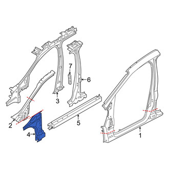 Ford OE - Left Lower Body A-Pillar
