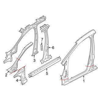 Ford OE - Pillars, Rocker & Floor - Aperture Panel
