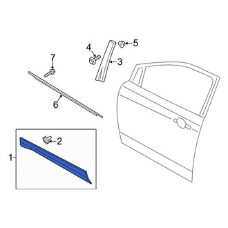 Ford OE - Front Left Door Molding
