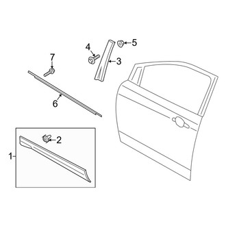 Ford OE - Front Door - Exterior Trim
