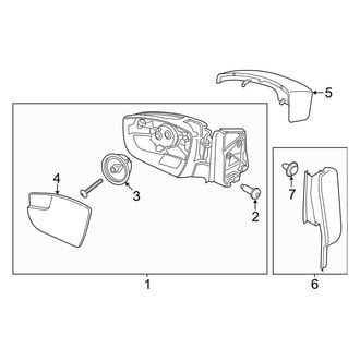 Ford OE - Front Door - Outside Mirrors (W/O Signal Mirror)
