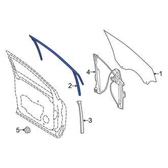 Ford OE - Rear Left Window Channel