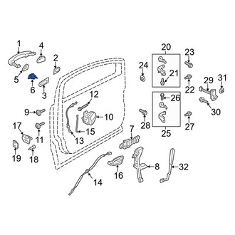 Ford OE - Front Right Door Lock Cylinder