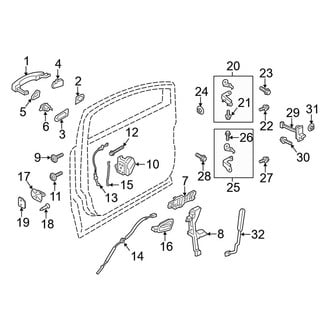 Ford OE - Front Door - Lock & Hardware