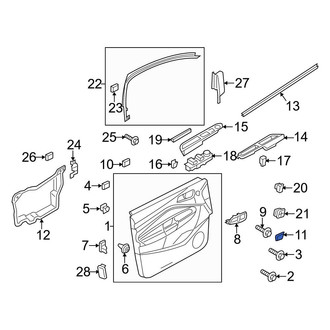 Ford OE - Rear Left Interior Door Handle Screw Cap