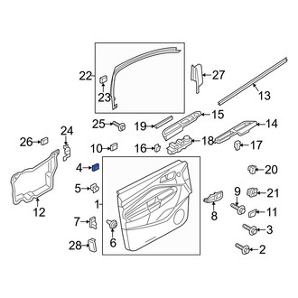 Ford OE - Door Interior Trim Panel Nut
