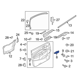 Ford OE - Front Left Inner Interior Door Handle