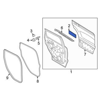 Ford OE - Front Door Shell Insulator