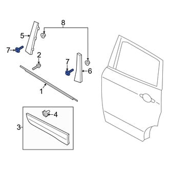 Ford OE - Door Applique Screw