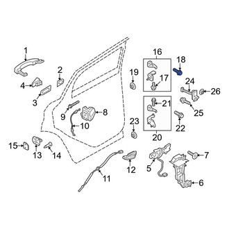 Ford OE - Lower Door Hinge Bolt