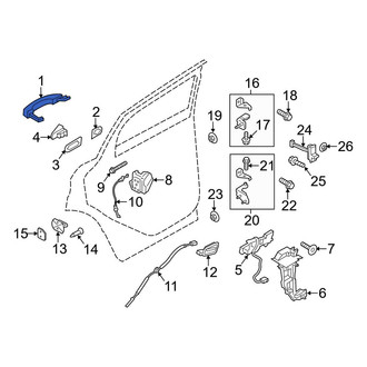 Ford OE - Rear Right Outer Exterior Door Handle