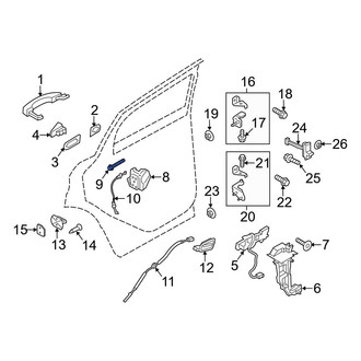 Ford OE - Door Latch Bolt