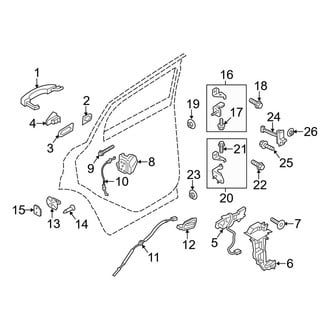 Ford OE - Rear Door - Lock & Hardware