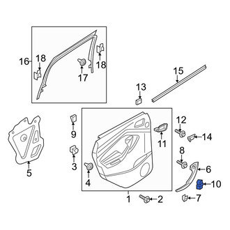 Ford OE - Front Right Door Window Switch