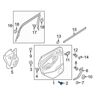 Ford OE - Door Interior Trim Panel Screw