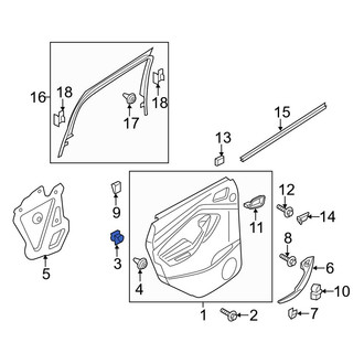 Ford OE - Door Interior Trim Panel Grommet