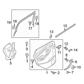 Ford OE - Rear Door - Interior Trim