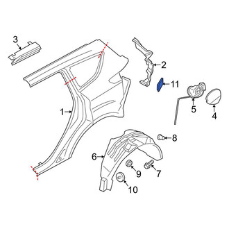 Ford OE - Rear Quarter Panel Vent
