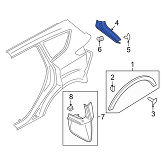 Ford OE - Rear Left Body Trim Molding