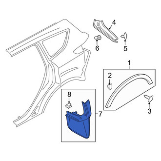 Ford OE - Rear Mud Flap