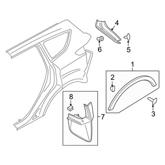 Ford OE - Quarter Panel - Exterior Trim