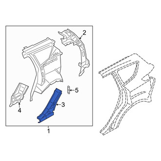 Ford OE - Rear Left Body C-Pillar