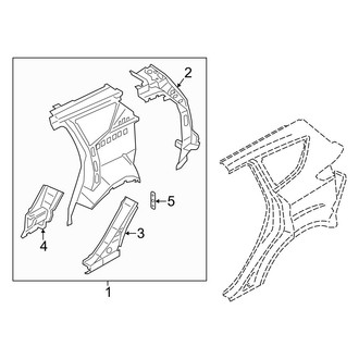 Ford OE - Quarter Panel - Inner Structure