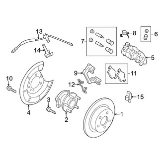 Ford OE - Rear Suspension - Brake Components