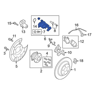 Ford OE - Rear Left Disc Brake Caliper