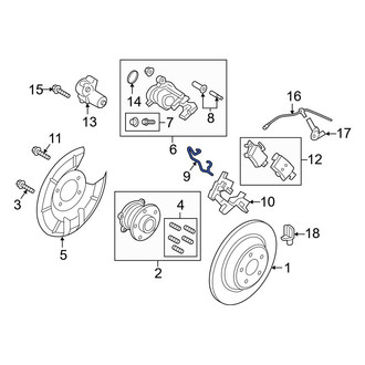 Ford OE - Front Disc Brake Anti-Rattle Clip