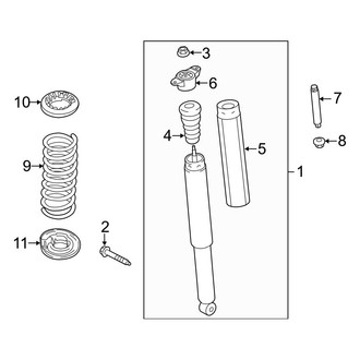 Ford OE - Rear Suspension - Shocks & Components (FWD)
