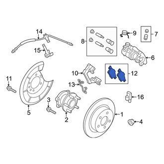 Ford OE - Rear Disc Brake Pad Set