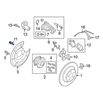 Ford OE - Disc Brake Caliper Anchor Plate Bolt